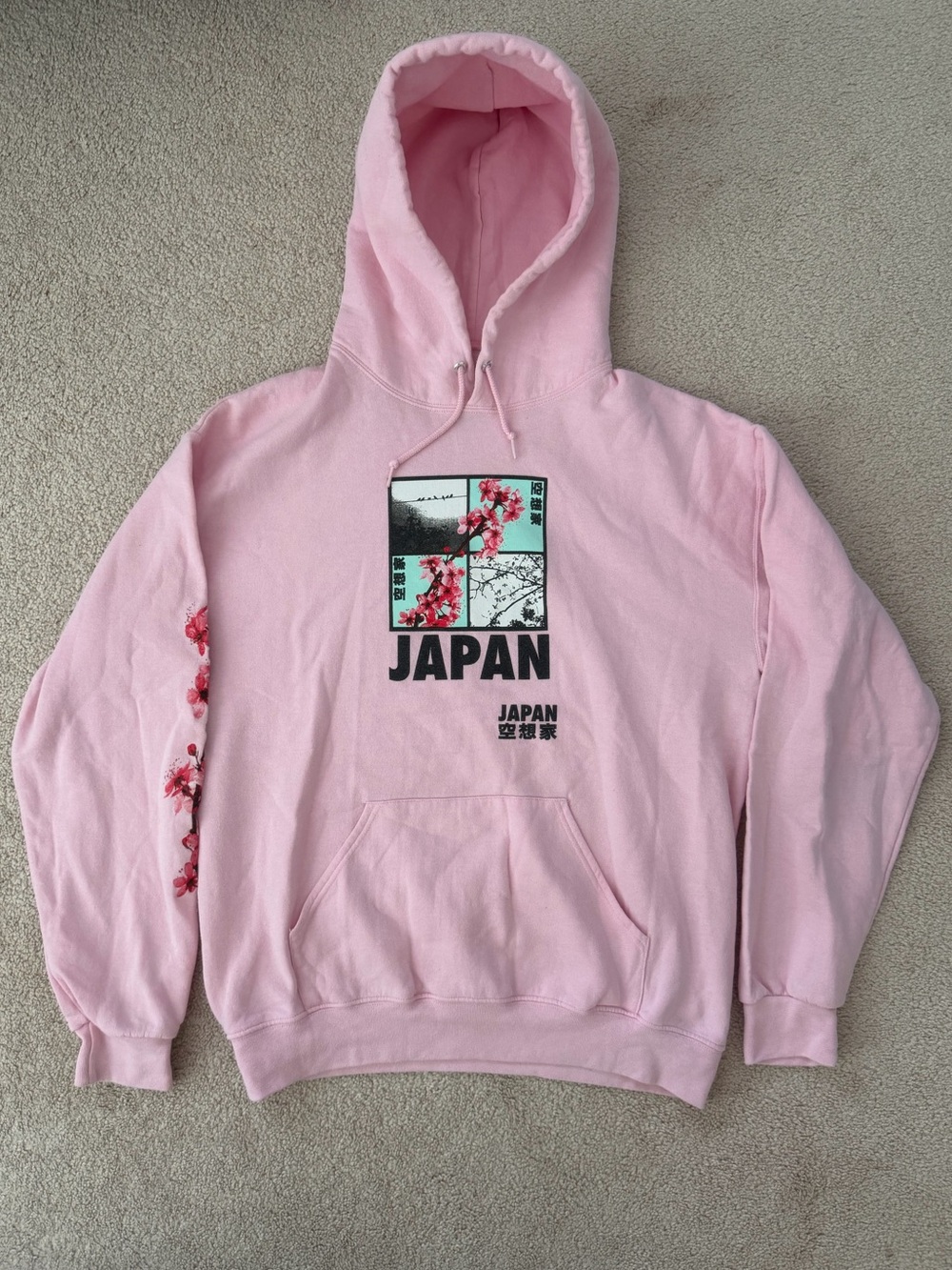 Japan Hoodie Artist Union Clothing Co. Pale Pink Pullover